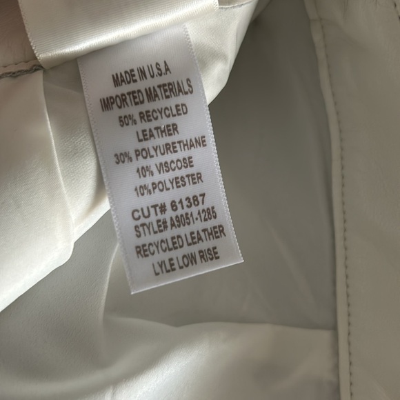 AGOLDE Recycled Leather Jeans Lyle NWT - Picture 6 of 13